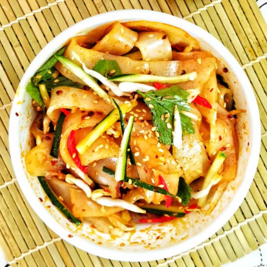 Liangpi  (spicy ‘cold skin’ noodles