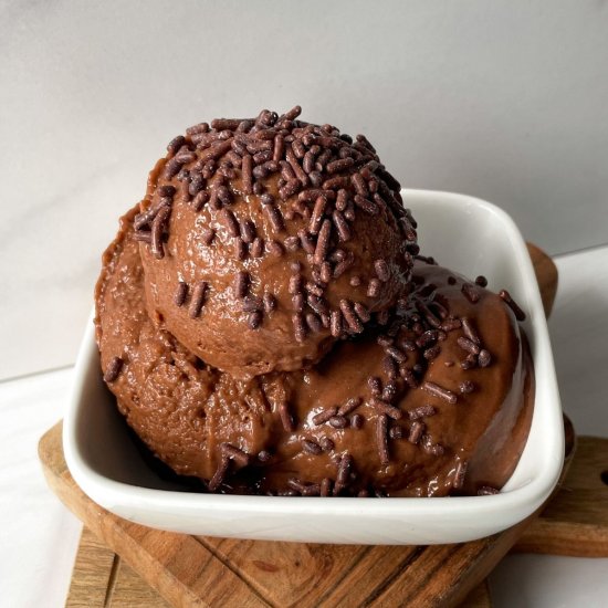 Chocolate Banana Avocado Ice Cream