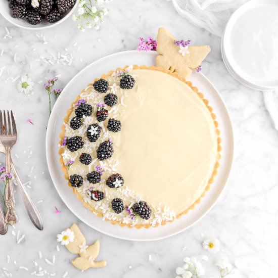 Blackberry Coconut Tart