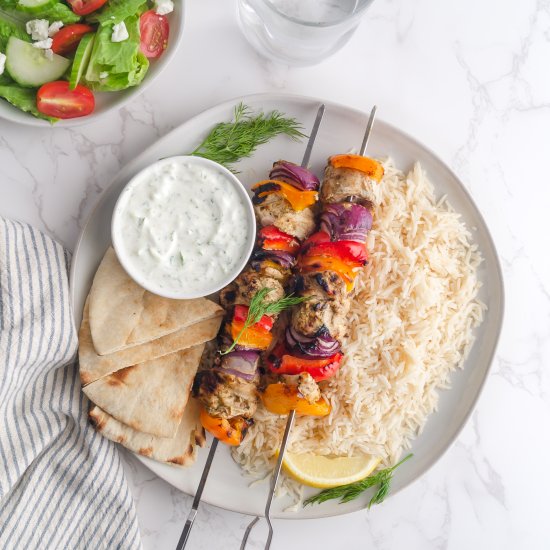 Mediterranean Chicken Kabobs