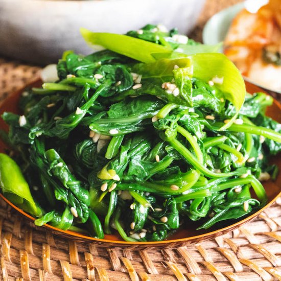 Korean Spinach Side Dish