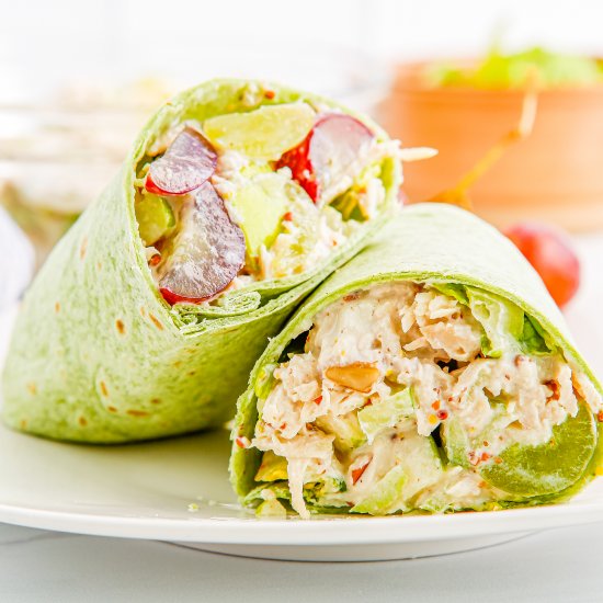 Waldorf Chicken Salad Wrap