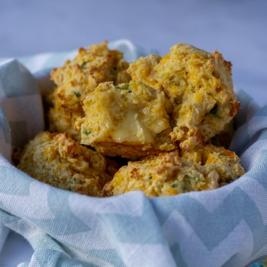 Corn & Green Onion Biscuits