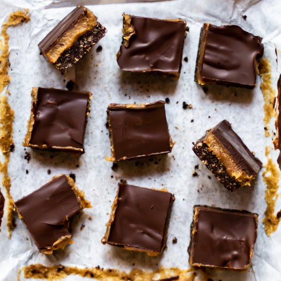 Vegan Caramel Slices