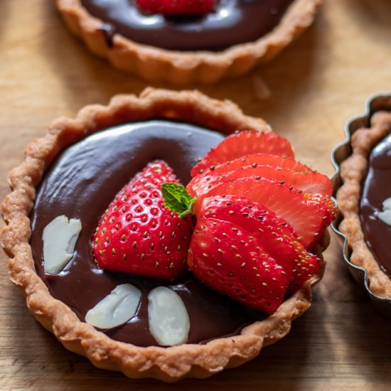 Chocolate & Strawberry Tartlets