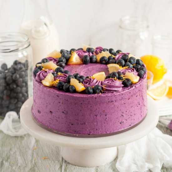 Gluten-Free Lemon Blueberry Cake