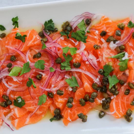 Salmon Crudo (Raw Salmon)