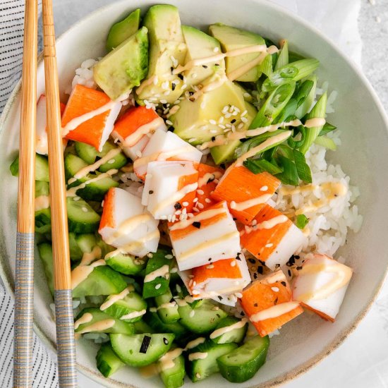 California Roll in a Bowl