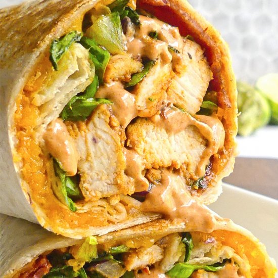 Easy Chipotle Chicken Wrap