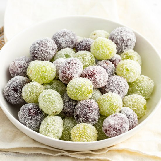 Sugared Prosecco Grapes