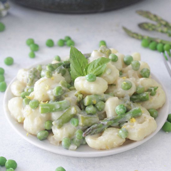 Spring Pea & Asparagus Gnocchi