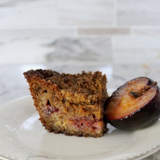 Paleo Plum Crumb Cake