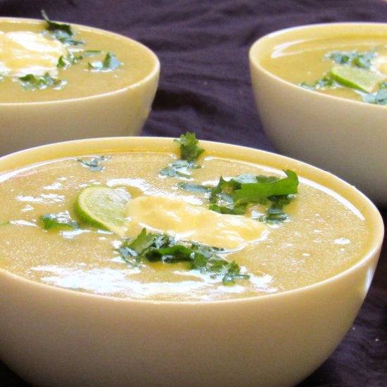 Vegetables loaded potato soup