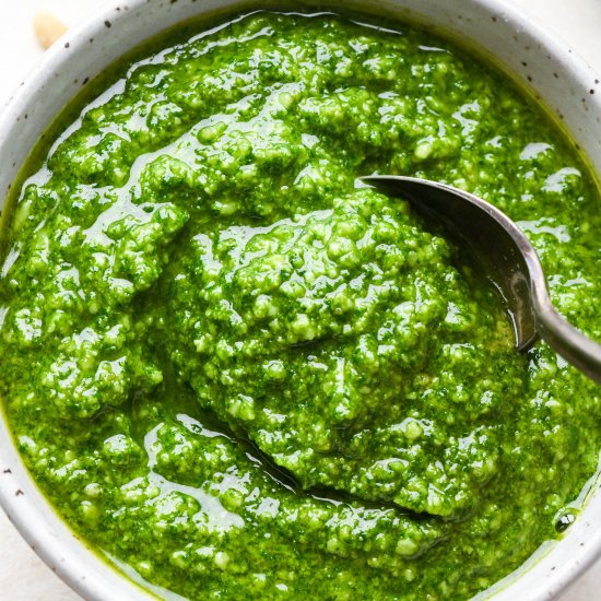 Homemade Basil Pesto