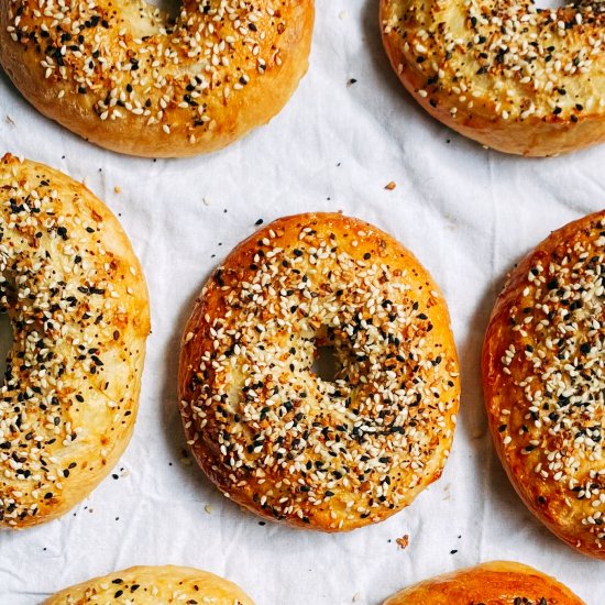 Homemade Everything Bagels