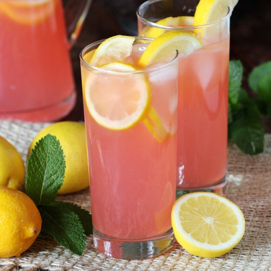 Homemade Pink Lemonade