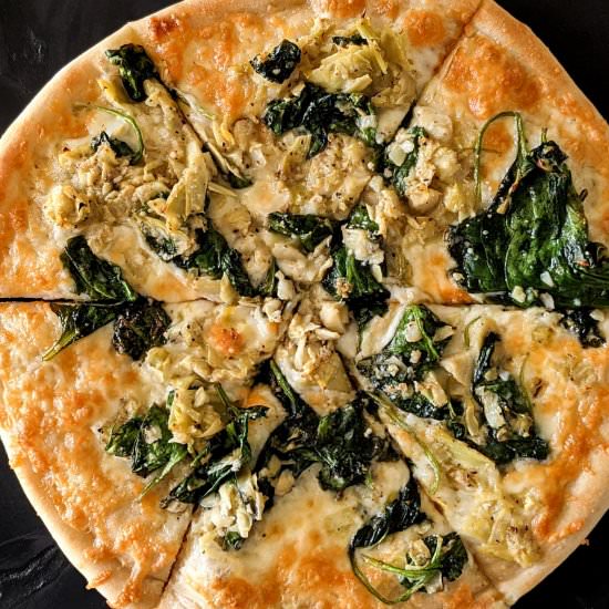 Spinach Artichoke Neapolitan Pizza