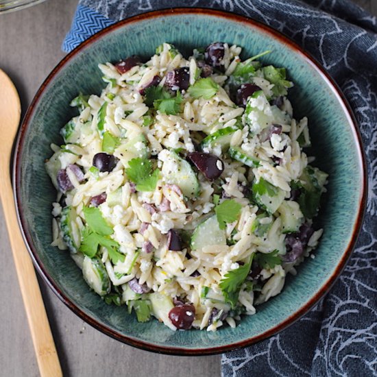 Greek Lemon Orzo Salad