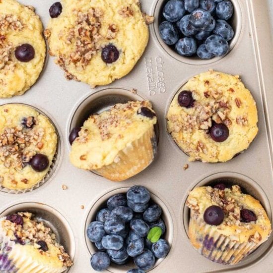 Keto Blueberry Muffins