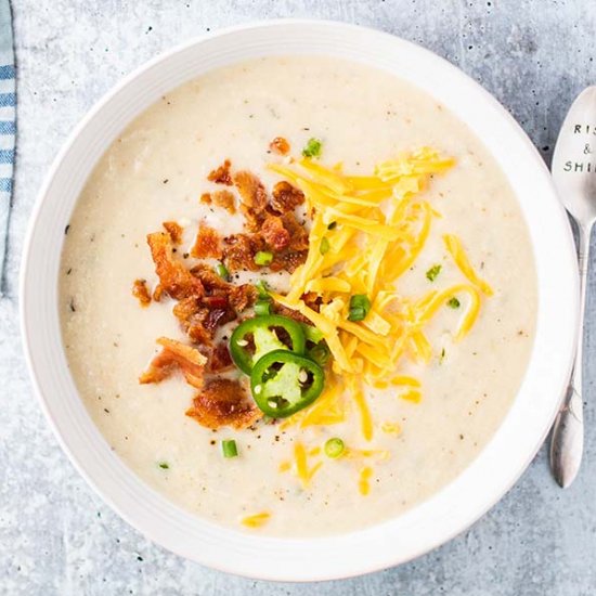 Keto Cauliflower Soup