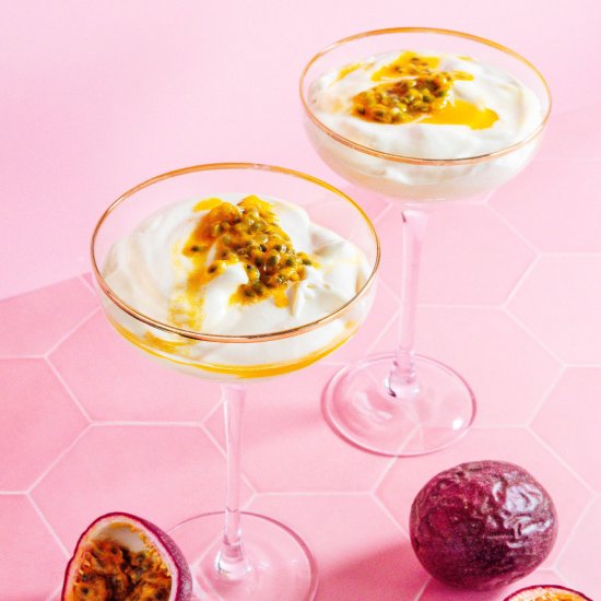 Homemade Passion Fruit Mousse