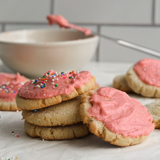 Soft Almond Flour Sugar Cookies