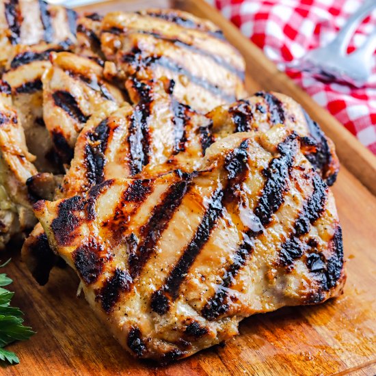 Grilled Boneless Chicken Thighs