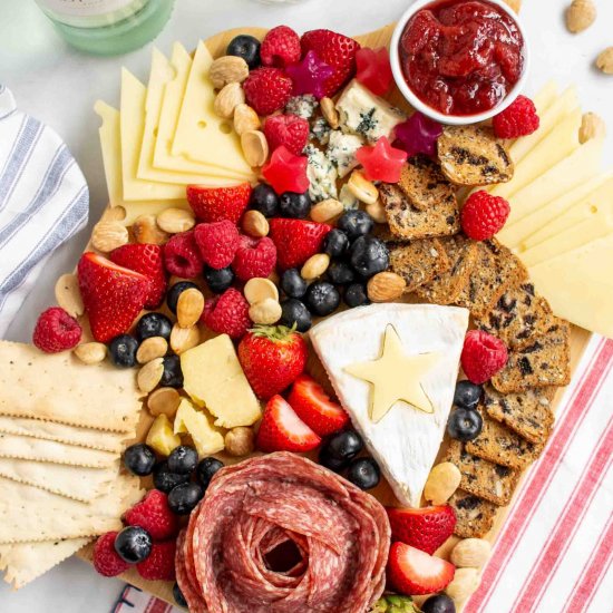 Patriotic Charcuterie Board