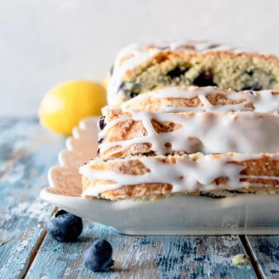 Lemon Blueberry Swirl Bread