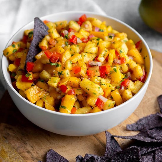 Fresh Mango Pineapple Salsa