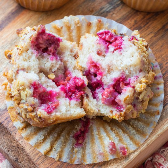 Vegan Raspberry Muffins