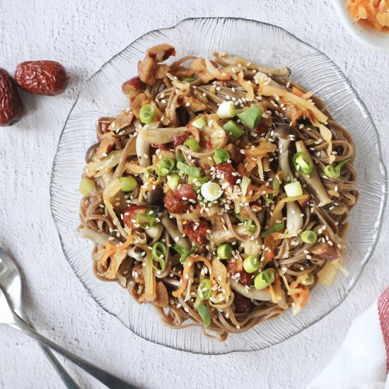 Jujube Kimchi Soba Salad