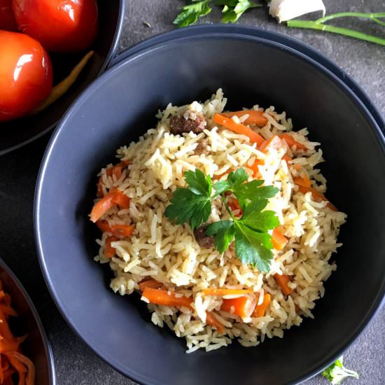 Kazakh Beef Plov