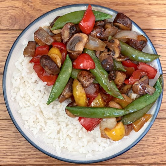 Honey Lime Vegetarian Stir Fry