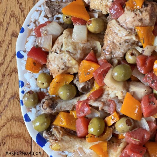 Slow Cooker Mediterranean Chicken