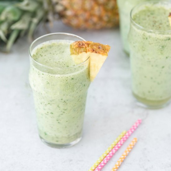 Tropical Green Fruit Smoothie