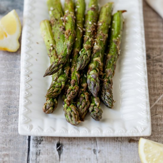 Air Fryer Asparagus with Zaatar