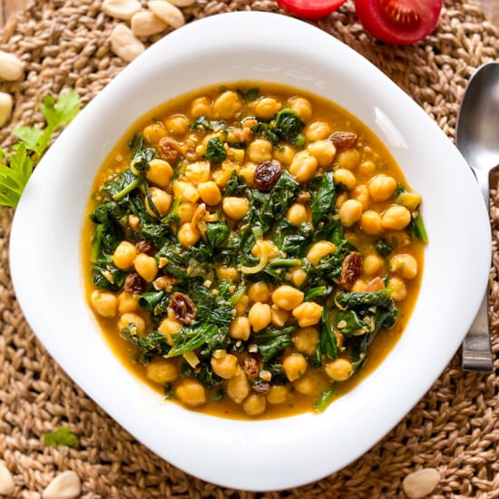 Catalan Spinach & Chickpeas