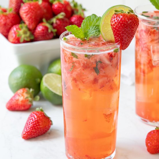 strawberry mojitos