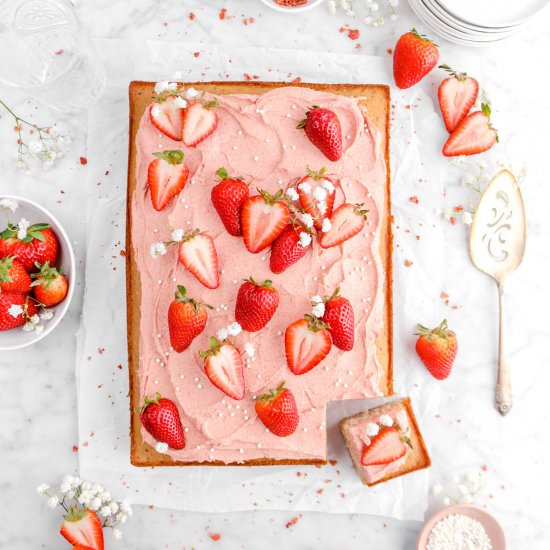 Strawberry Sheet Cake