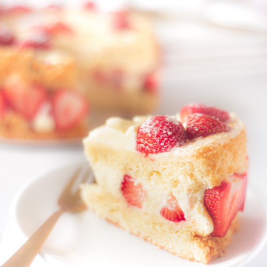 Strawberry Chiffon Cake