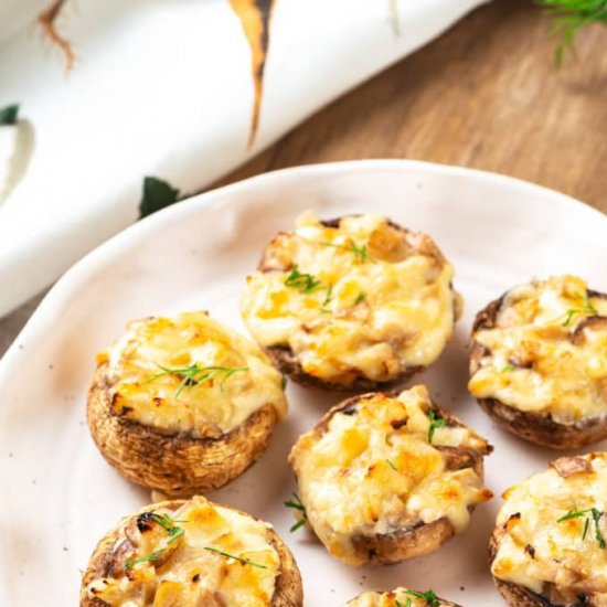 Creamy Stuffed Mushroom Appetizer