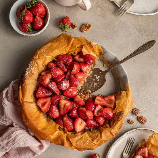 Baklava pudding pie