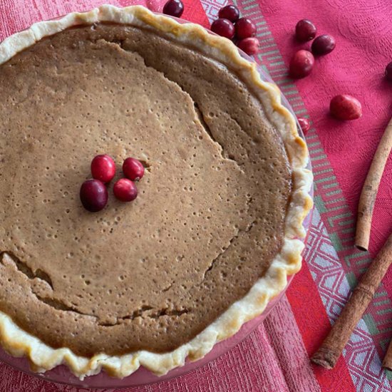 Vegan Chia Maple Pumpkin Pie