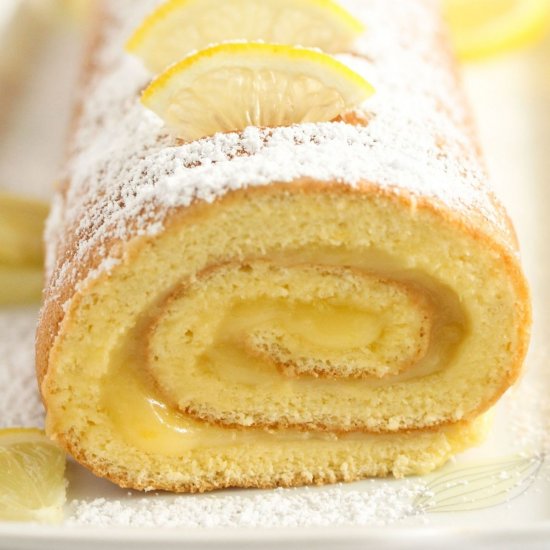 The Best Lemon Roll Cake