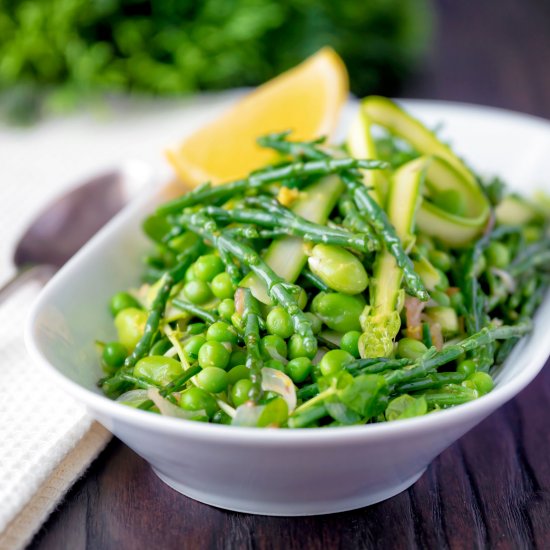 Samphire Salad with Asparagus