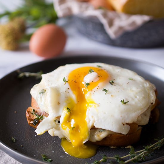 Candied Bacon Croque Madame