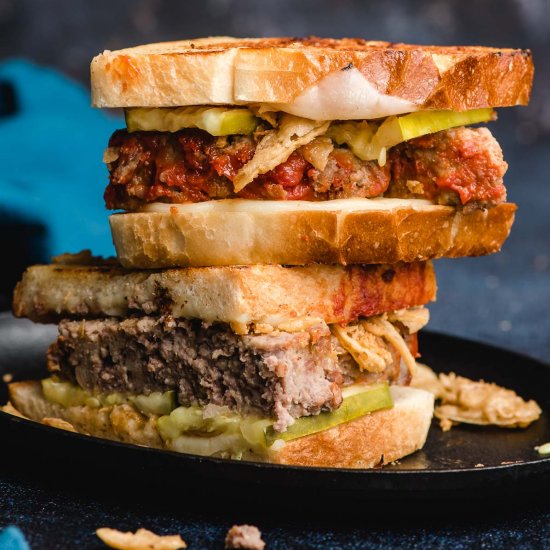 Hot and Cheesy Meatloaf Sandwich