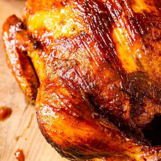 Easy Smoked Whole Chicken