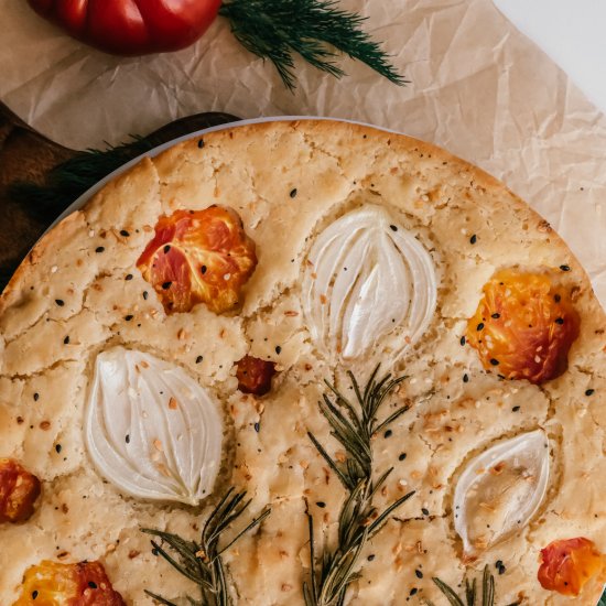 Gluten-Free & Vegan Focaccia Bread